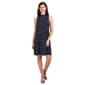 Petites Robbie Bee Sleeveless Mock Neck Dot Print ITY Dress - image 1