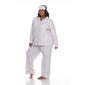 Plus Size White Mark 3pc. pink Cheetah Pajama Set - image 1