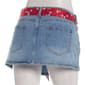 Juniors Madden Girl Floral Scarf Belt Mini Denim Skirt - image 3