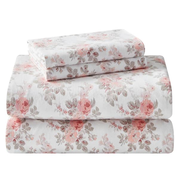 Laura Ashley Lisalee Cotton Flannel Sheet Set - image 