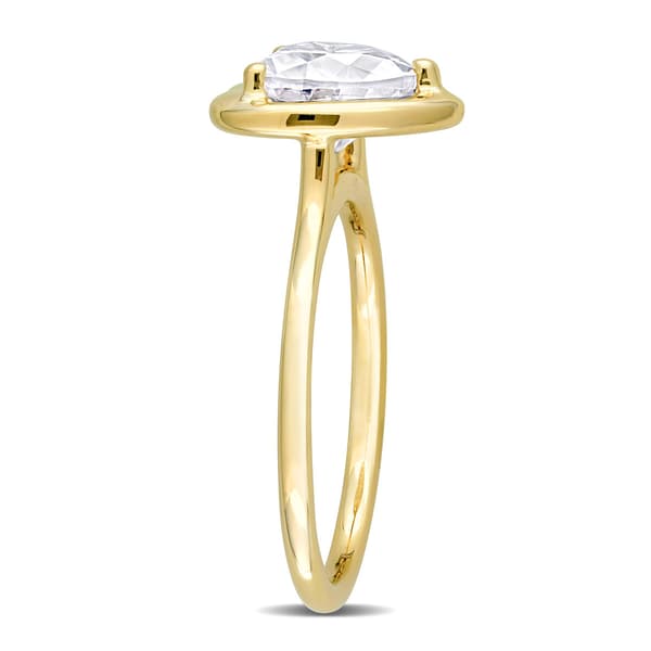 Gemstone Classics™ 10kt. Gold 2ctw. Moissanite Heart Ring