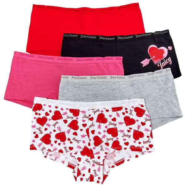 Juniors Juicy Couture 5pk Boyshort Panties - JC7530-5PKHD - image 