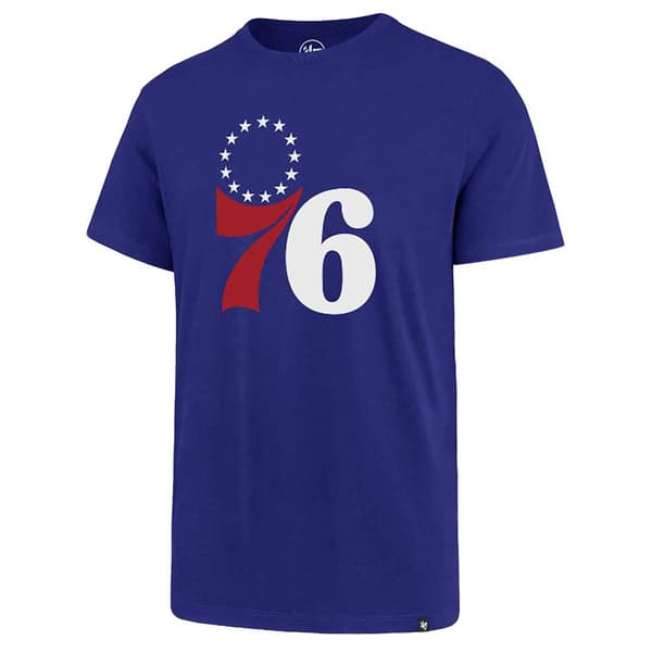 Mens '47 Brand Philadelphia 76ers Imprint Logo Tee - Royal - image 