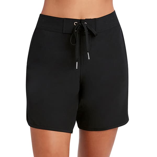 Womens Nautica Board Shorts Swim Bottoms - Black
