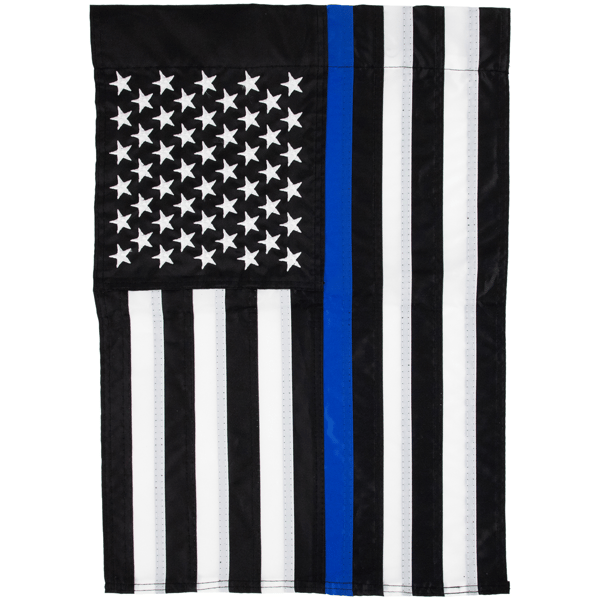 Northlight Law Enforcement Blue Line Patriotic Garden Flag