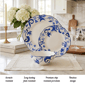 222 Fifth Ayla 12pc. Blue Porcelain Dinnerware Set - image 5