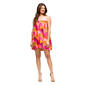 Womens 24/7 Comfort Apparel Multicolor Spaghetti Strap Mini Dress - image 1