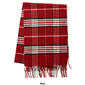 Mens V. Fraas Classic Plaid Print Scarf with Fringe - image 6