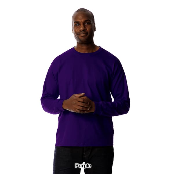 Mens Gildan® Classic Long Sleeve Ultra Cotton Crew Neck Tee