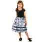 Girls (4-6x) Bonnie Jean Cap Sleeve Sparkle & Floral Dress - image 1