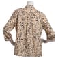 Petite Notations 3/4 Roll Tab Animal Casual Button Down - image 2