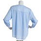Plus Size Preswick &amp; Moore 3/4 Sleeve Embroidered Gauze Blouse - image 2