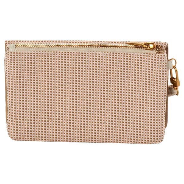 Womens Tahari Woven Large Flap Wristlet