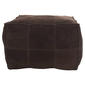 9th & Pike® Rustic Leather Pouf Ottoman - image 8