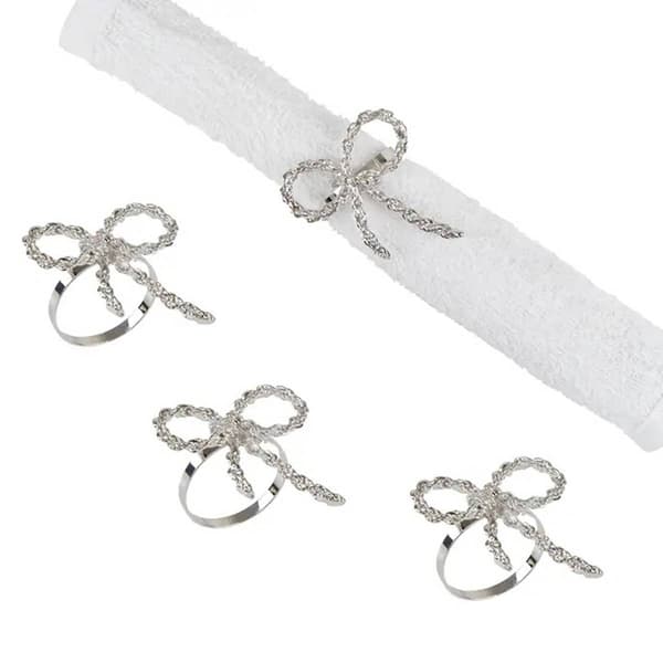 Ribbon Napkin Ring Set Of 4
