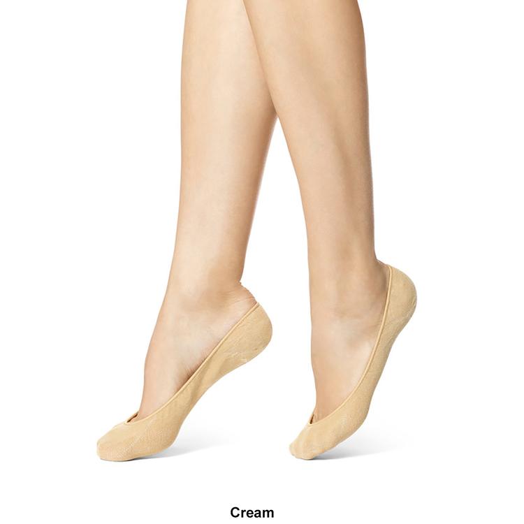 Womens HUE® 4 pk. Hidden Cotton Foot Liners