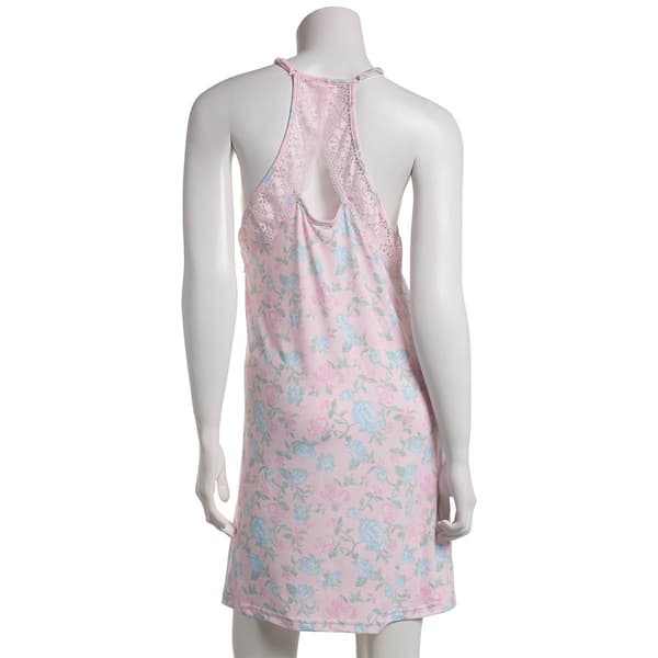 Womens Jessica Simpson Emma Roses Lace Racerback Chemise