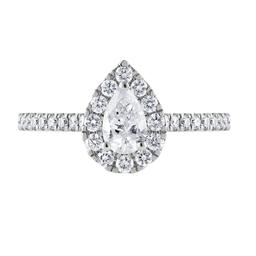 Nova Star® 14kt. White Gold 1ctw. Lab Grown Diamond Pear Ring