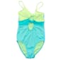 Girls (7-16) Breaking Waves Color Block Cutout One Piece Swimsuit - image 1