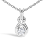 Haus of Brilliance Lab Grown Diamond Love Knot Pendant Necklace - image 2