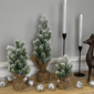 Northlight 3pc. Mini Flocked Pine Christmas Trees - image 2