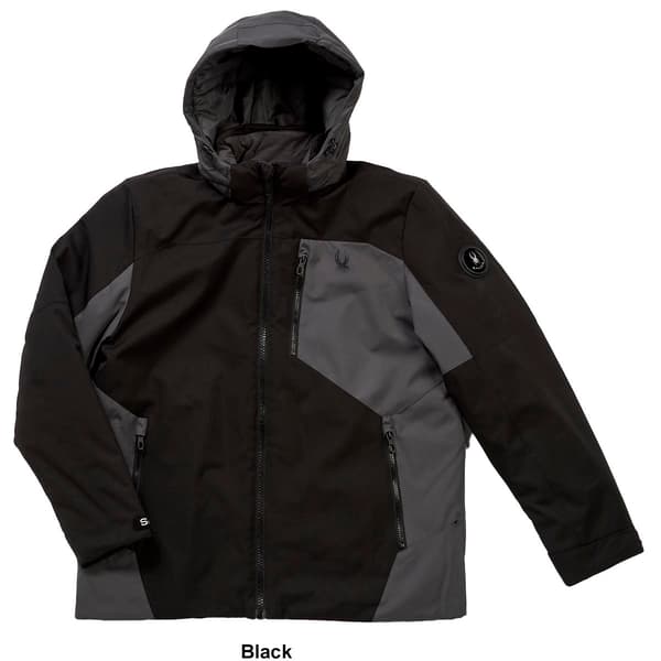 Mens Spyder Midweight Color Block Active Coat