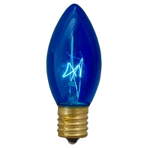 Northlight Seasonal 4pk. C9 Blue Transparent Replacement Bulbs
