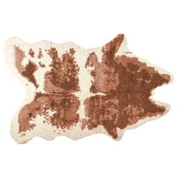 9th & Pike(R) Brown & Ivory Faux Cowhide Area Rug