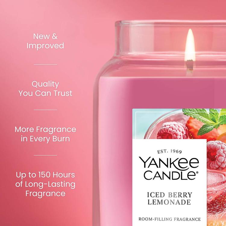 Yankee Candle® 22oz. Iced Berry Lemonade Jar Candle