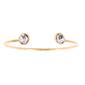 Gold Plated Austrian Crystal Cuff Bangle Bracelet - image 1