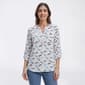 Womens Notations 3/4 Roll Tab Dragonflies Equipment Button Down - image 1