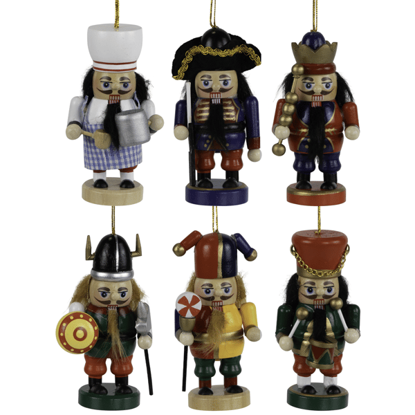Northlight 6pc. Professional Nutcracker Christmas Ornaments