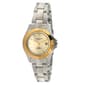 Womens TIMETECH Round Two-Tone Bracelet Watch - 3601L - image 1