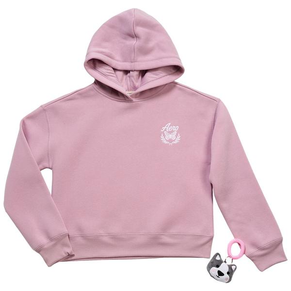 Girls (7-16) Aeropostale Fleece Lined Dog Hoodie w/ Keychain