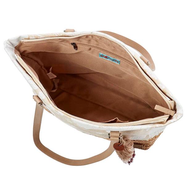 The Sak Banyan Medium Metro Tote - Natural Wildflower