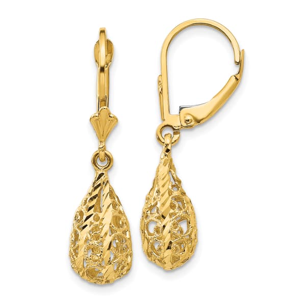 Gold Classics&#40;tm&#41; 14kt. Polished Dangle Earrings - image 