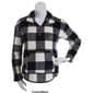Plus Size Jason Maxwell 1/4 Zip Buffalo Plaid Fleece Jacket - image 3