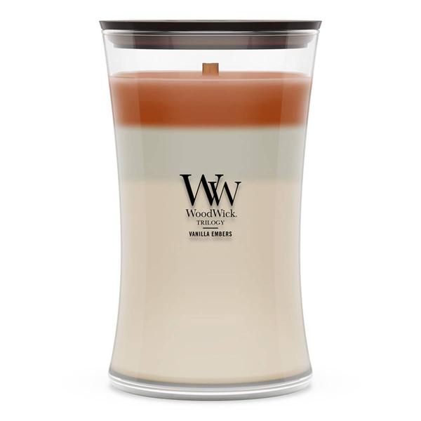 Woodwick® Vanilla Embers Large Jar Candle