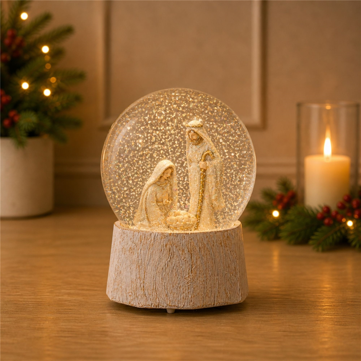 Melrose 5.75in. Musical Nativity Scene Snow Globe