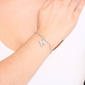 Athra Fine Silver Plated CZ M Initial Bracelet - image 3