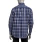 Mens Architect® Regular Fit Plaid Button Down Shirt - Ombre Blue - image 3