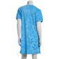 Womens Jasmine Rose Short Sleeve 36in. Palm Texture Zip Robe - image 2