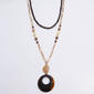 Ashley Cooper(tm) Layered Link Tortoise-Style Ring Pendant Necklace - image 1