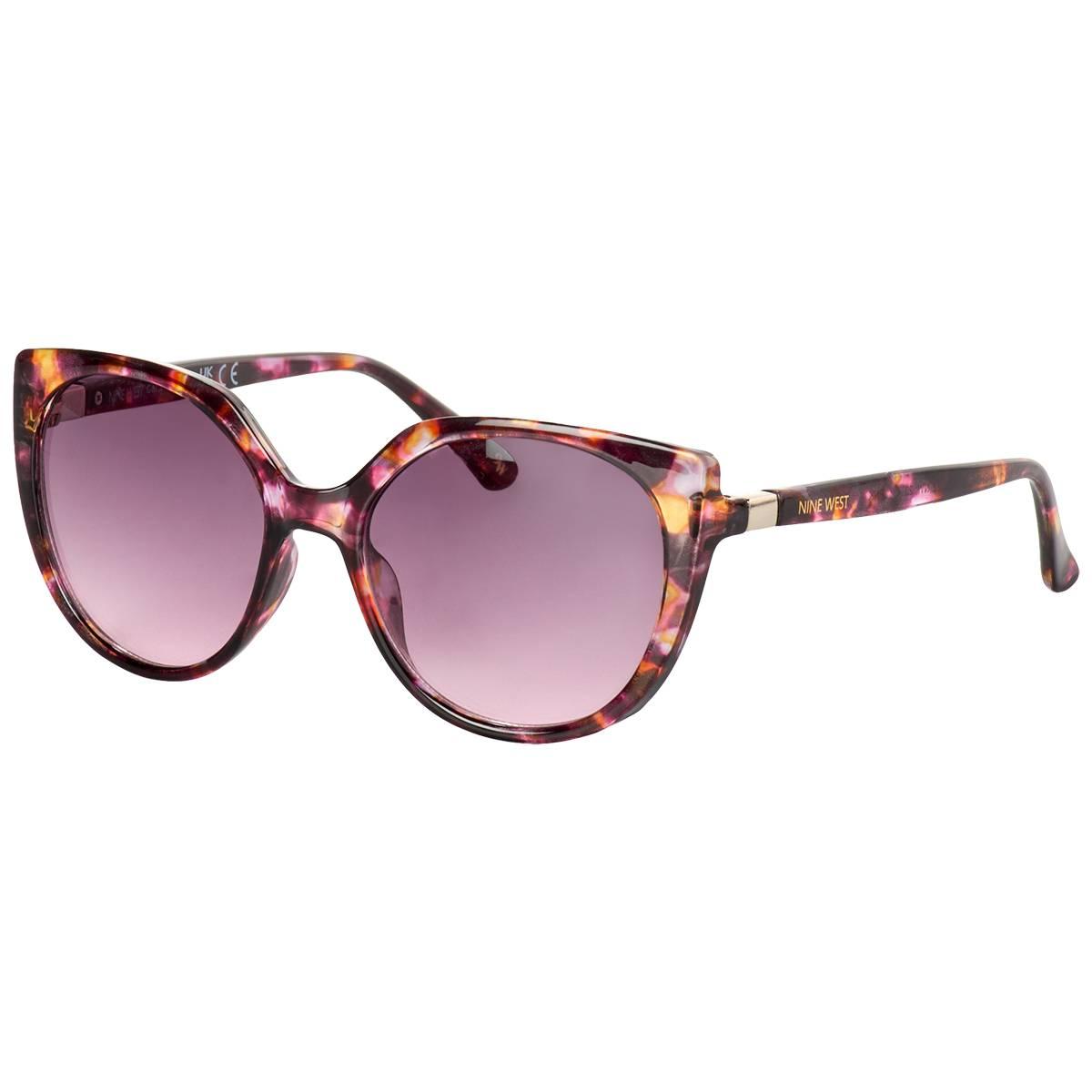 Womens Nine West Sun Round Cat Eye Sunglasses