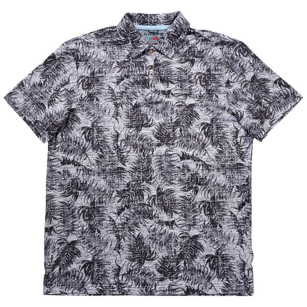 Mens Chaps Performance Leaf Short Sleeve Polo - Iron Horse - image 