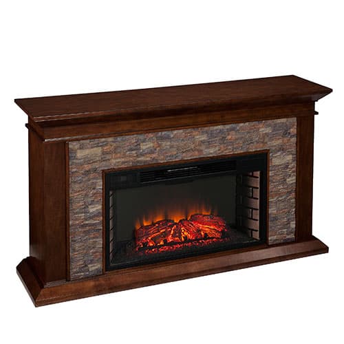 Southern Enterprises Simulated Stone Electric Fireplace
