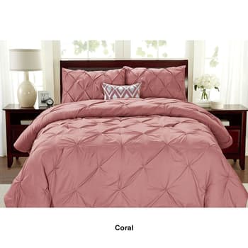 400TC 100% Organic Cotton All Season Export Quality 1pc Pinch Pleated Comforter, 300GSM, 700+ Fill Power, 45 oz Fill Weight