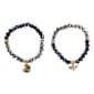 Beautiful Blessings 2pc. Stretch Beaded Bee Charm Bracelets - image 1