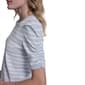 Womens DKNY Short Puff Sleeve Scallop Neck Stripe Sweater - image 3