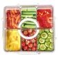 Gourmet Kitchen White Square Petition-6-Compartment Tray - image 2